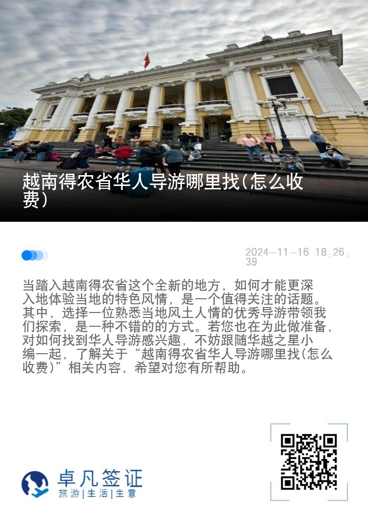 越南得农省华人导游哪里找(怎么收费)